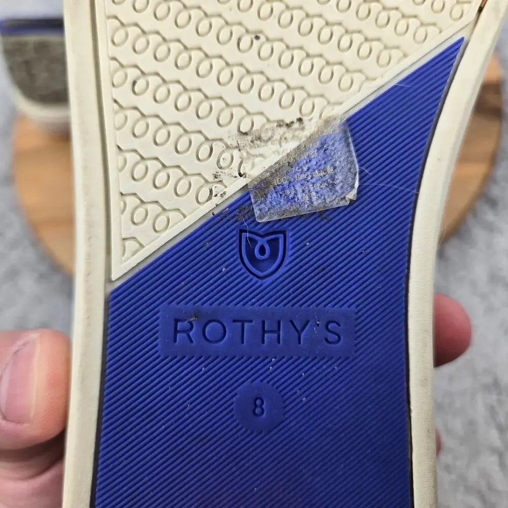 Rothy's Womens 8 The Original Slip On Sneaker Pebble Spot Cheetah Print Brown